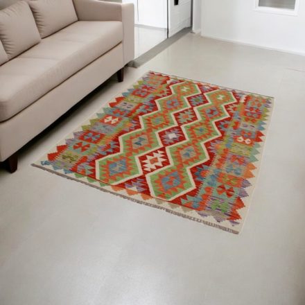 Etnikai Kilim szőnyeg Chobi 131x176 kézi szövésű szőttes szőnyeg