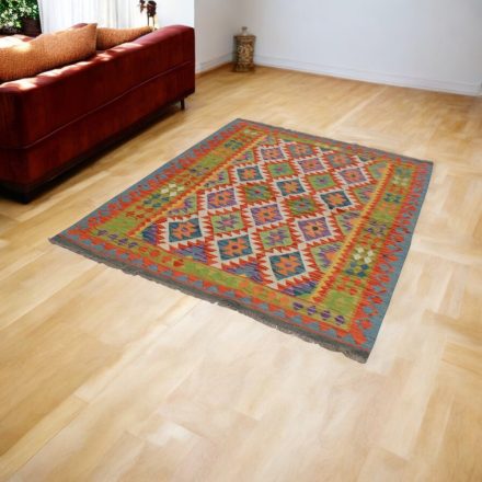 Kézi szövésű Kilim Chobi 149x195 afgán gyapjú Kilim szőnyeg