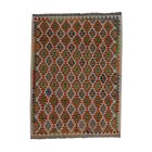 Gyapjú Kilim szőnyeg Chobi 154x204 kézi szövésű afgán Kilim