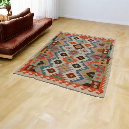 Maimana Kilim szőnyeg 147x194 afgán kézi szövésű Kilim