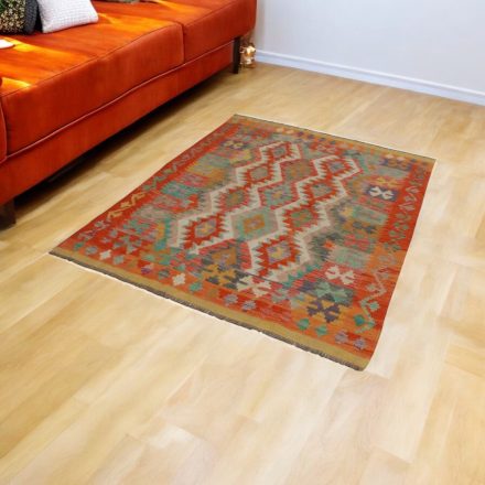 Maimana Kilim szőnyeg 144x200 afgán kézi szövésű Kilim