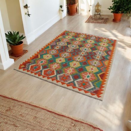 Kilim szőnyeg Chobi 156x204 afgán kézi szövésű kelim