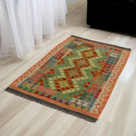   Afgán Kilim szőnyeg Chobi 100x155 etnikai kézi szövésű Kilim