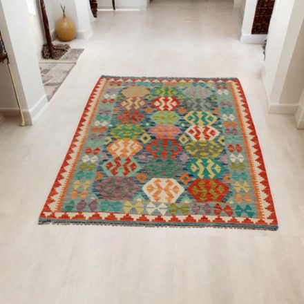 Kézi szövésű Kilim Chobi 110x169 afgán gyapjú Kilim szőnyeg