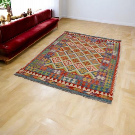 Etnikai Kilim szőnyeg Chobi 152x206 kézi szövésű szőttes szőnyeg