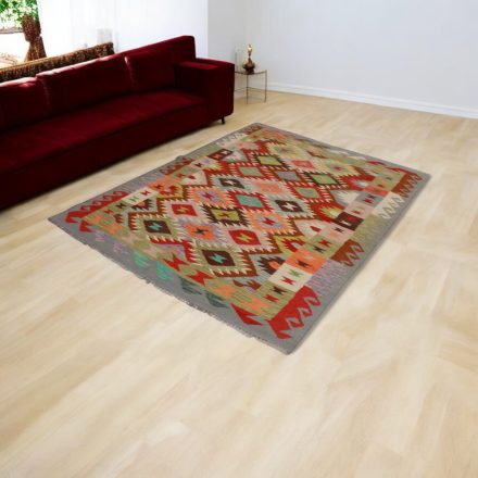 Etnikai Kilim szőnyeg Chobi 157x210 kézi szövésű szőttes szőnyeg