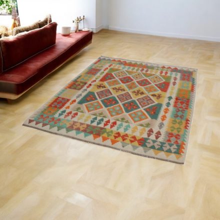 Maimana Kilim szőnyeg 153x199 afgán kézi szövésű Kilim