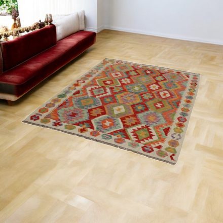 Kézi szövésű szőttes 154x198 Maimana Kilim szőnyeg