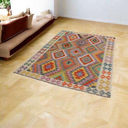 Etnikai Kilim szőnyeg Chobi 151x202 kézi szövésű szőttes szőnyeg