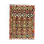 Chobi Kilim szőnyeg 150x197 kézi szövésű gyapjú kelim