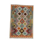 Gyapjú Kilim szőnyeg Chobi 145x204 kézi szövésű afgán Kilim