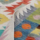 Gyapjú Kilim szőnyeg Chobi 145x204 kézi szövésű afgán Kilim