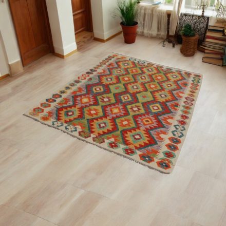 Etnikai Kilim szőnyeg Chobi 148x201 kézi szövésű szőttes szőnyeg