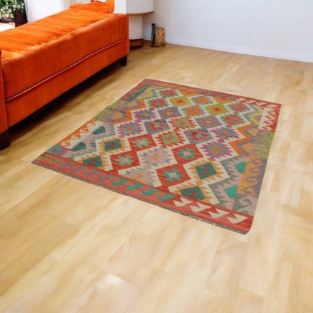 Afgán Kilim Chobi 152x192 kézzel szövött Kilim szőnyeg