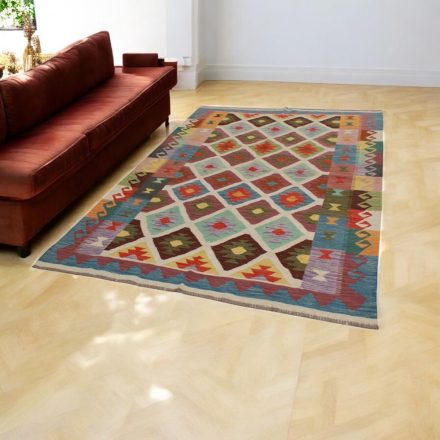 Maimana Kilim szőnyeg 168x239 afgán kézi szövésű Kilim