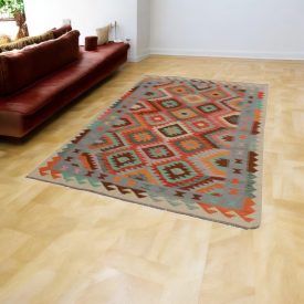   Etnikai Kilim szőnyeg Chobi 172x251 kézi szövésű szőttes szőnyeg