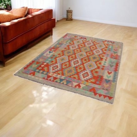 Maimana Kilim szőnyeg 154x209 afgán kézi szövésű Kilim