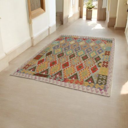 Chobi Kilim szőnyeg 180x243 kézi szövésű gyapjú kelim