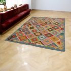 Gyapjú Kilim szőnyeg Chobi 182x250 kézi szövésű afgán Kilim