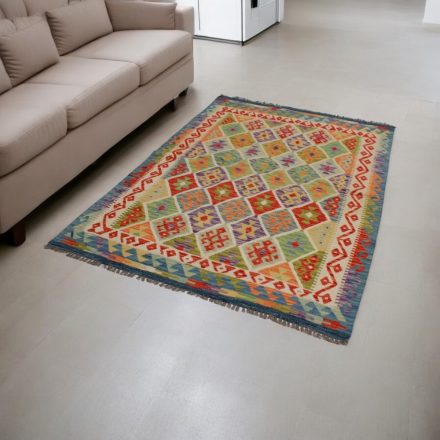 Etnikai Kilim szőnyeg Chobi 148x214 kézi szövésű szőttes szőnyeg