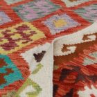 Gyapjú Kilim szőnyeg Chobi 207x299 kézi szövésű afgán Kilim