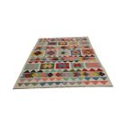 Gyapjú Kilim szőnyeg Chobi 164x244 kézi szövésű afgán Kilim