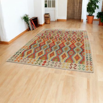 Chobi Kilim szőnyeg 209x290 kézi szövésű gyapjú kelim