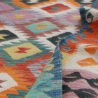 Gyapjú Kilim szőnyeg Chobi 198x296 kézi szövésű afgán Kilim