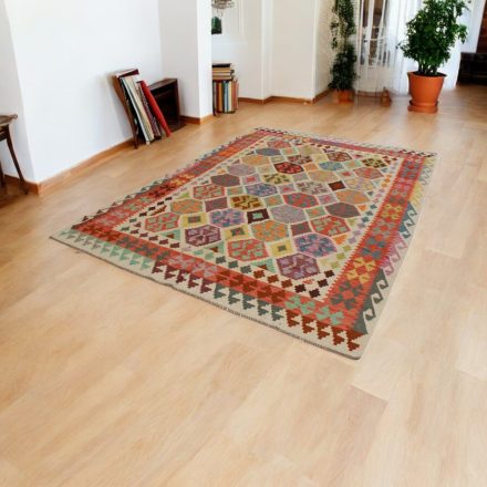 Kézi szövésű szőttes 202x295 Maimana Kilim szőnyeg