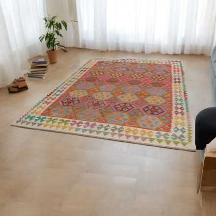 Afgán Kilim Chobi 207x292 kézzel szövött Kilim szőnyeg