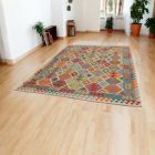 Afgán Kilim szőnyeg Chobi 210x295 etnikai kézi szövésű Kilim