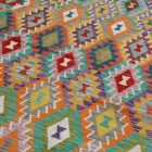 Gyapjú Kilim szőnyeg Chobi 203x300 kézi szövésű afgán Kilim