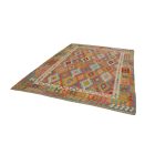 Gyapjú Kilim szőnyeg Chobi 206x289 kézi szövésű afgán Kilim