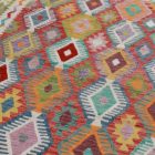 Gyapjú Kilim szőnyeg Chobi 206x289 kézi szövésű afgán Kilim