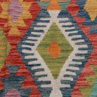 Gyapjú Kilim szőnyeg Chobi 206x289 kézi szövésű afgán Kilim