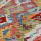 Gyapjú Kilim szőnyeg Chobi 206x289 kézi szövésű afgán Kilim