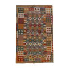 Maimana Kilim szőnyeg 201x298 afgán kézi szövésű Kilim