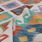 Gyapjú Kilim szőnyeg Chobi 193x299 kézi szövésű afgán Kilim