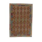 Kézi szövésű Kilim Chobi 204x293 afgán gyapjú Kilim szőnyeg
