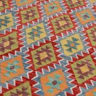 Kézi szövésű Kilim Chobi 204x293 afgán gyapjú Kilim szőnyeg