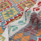 Kézi szövésű Kilim Chobi 204x293 afgán gyapjú Kilim szőnyeg