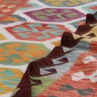 Chobi Kilim szőnyeg 197x303 kézi szövésű gyapjú kelim