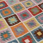 Chobi Kilim szőnyeg 196x302 kézi szövésű gyapjú kelim