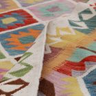 Chobi Kilim szőnyeg 196x302 kézi szövésű gyapjú kelim