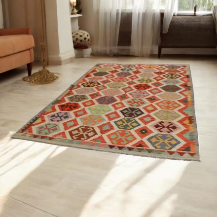 Maimana Kilim szőnyeg 205x307 afgán kézi szövésű Kilim