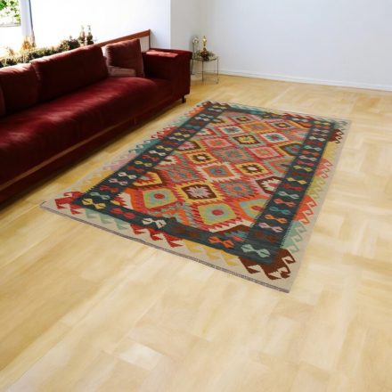 Kézi szövésű Kilim Chobi 171x250 afgán gyapjú Kilim szőnyeg