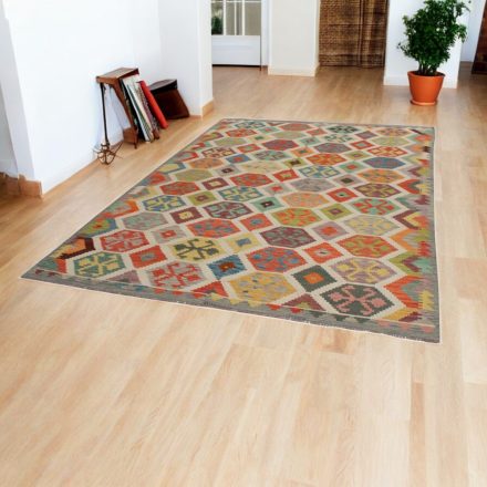 Etnikai Kilim szőnyeg Chobi 204x304 kézi szövésű szőttes szőnyeg