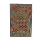 Gyapjú Kilim szőnyeg Chobi 203x298 kézi szövésű afgán Kilim
