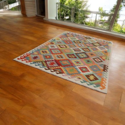 Maimana Kilim szőnyeg 196x304 afgán kézi szövésű Kilim