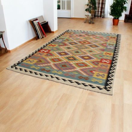 Maimana Kilim szőnyeg 200x303 afgán kézi szövésű Kilim